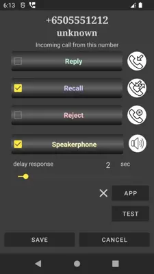 Auto answer & callback (hands free) android App screenshot 1